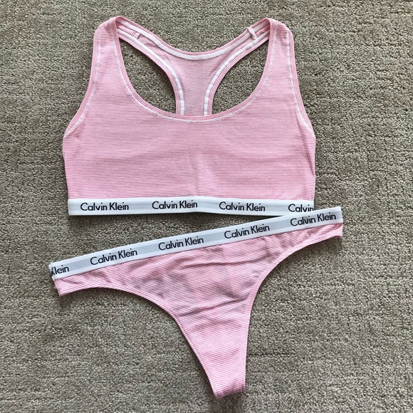 calvin klein sports bra and leggings set